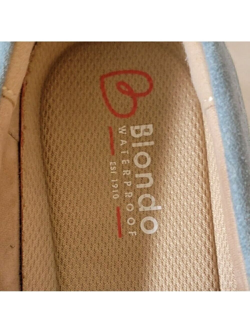 Blondo Waterproof Blue Suede Loafers - Size 7M - Picture 4 of 8